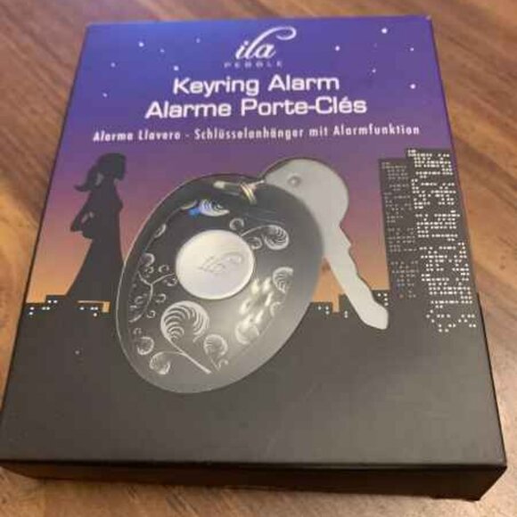 ila Pebble Keyring Personal Alarm 115 dB Alarm -Black - New and Sealed - Picture 2 of 8